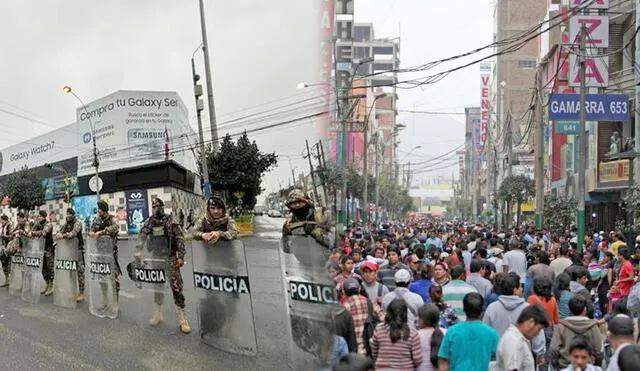 Este 10 de octubre comerciantes paralizan por aumento de la criminalidad en el país. Foto. composición LR/RPP