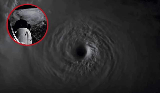 El huracán Milton fue grabado desde la Estación Espacial Internacional. Foto: captura de video de NASA