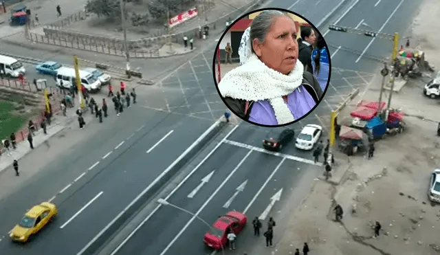 Paro de transportistas en Lima Norte. Foto: captura Latina Tv Paro de transportistas en Lima Norte. Foto: captura Latina Tv