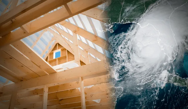 Estados Unidos es un país que es afectado por desastres naturales; sin embargo, sus casas son construidas con madera. Foto: composición LR/AFP/Freepik Estados Unidos es un país que es afectado por desastres naturales; sin embargo, sus casas son construidas con madera. Foto: composición LR/AFP/Freepik