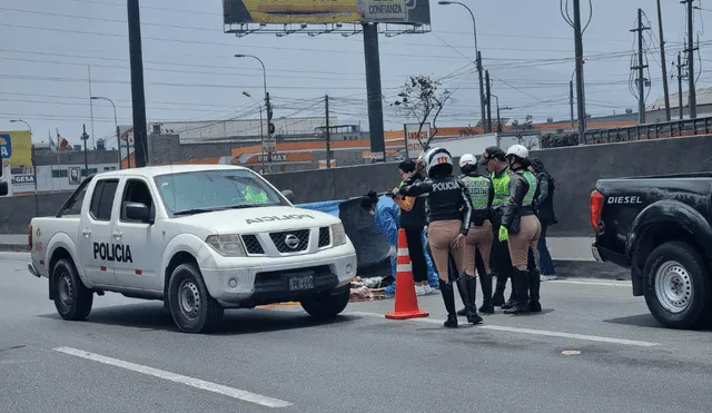Imagen de un accidente en la Panamericana Norte
