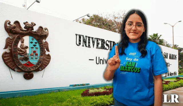 Geraldine Zuñiga ingresó en primer puesto a la carrera de Educación Inicial en la UNMSM. Foto: composición LR/UNMSM/cortesía