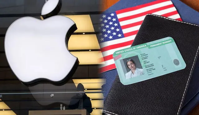 La green card por patrocinio empresarial es una vía para que extranjeros altamente calificados obtengan la residencia permanente en Estados Unidos a través de una oferta de empleo de una compañía estadounidense. Foto: composición LR/Apple/Univisión