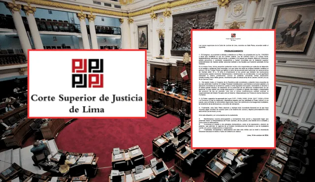 Corte de Lima rechaza proyectos que amenazan la independencia judicial y derechos fundamentales. | Composición: Congreso / La República / CSJL