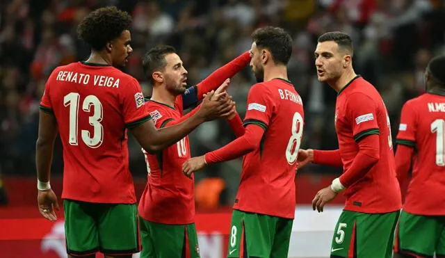 Portugal continúa invicto en la UEFA Nations League tras ganar sus tres partidos iniciales. Foto: AFP