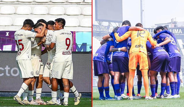 Universitario derrotó a Alianza Lima en el duelo de ida del Torneo de Reservas con goles de Celi y Dioses. Foto: composición LR/Instagram