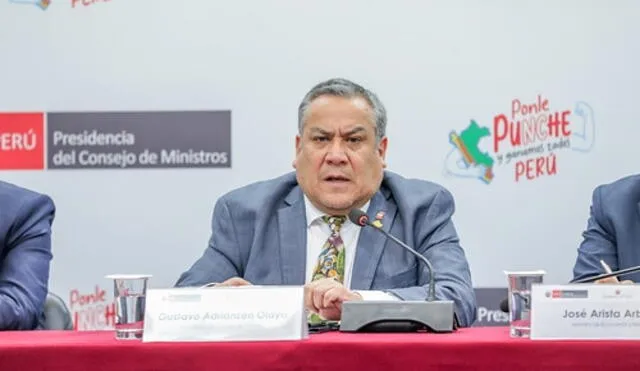 Gustavo Adrianzén, presidente del Consejo de Ministros.