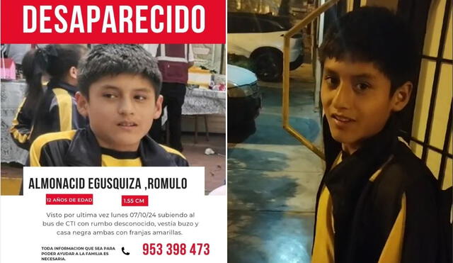 El menor de 12 años desapareció tras salir de su colegio en Pachacámac y fue visto por última vez en Los Olivos. Foto: Dayana Huerta/LR