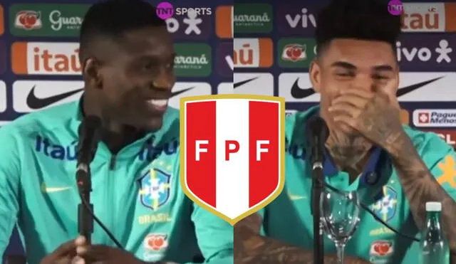 Igor da Cruz y Luiz Henrique protagonizaron un momento viral en conferencia de prensa. Foto: captura/TNT Sports