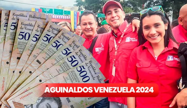 Los aguinaldos en Venezuela se entregan a los trabajadores, jubilados y pensionados del sector público. Foto: composición LR/Banco del Tesoro/AFP