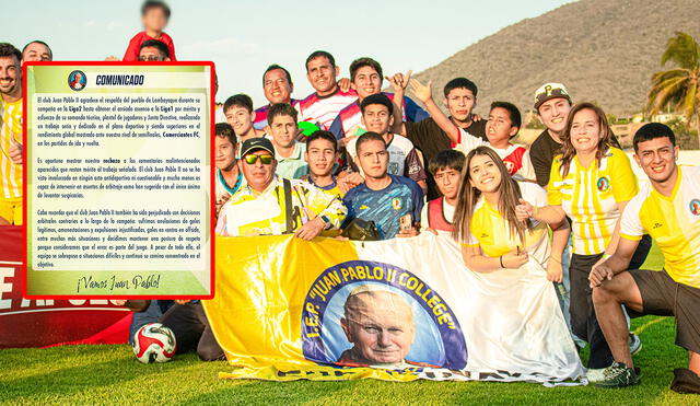 El club de Chongoyape venció por penales a Comerciantes FC. Foto: composición de LR/Juan Pablo II College