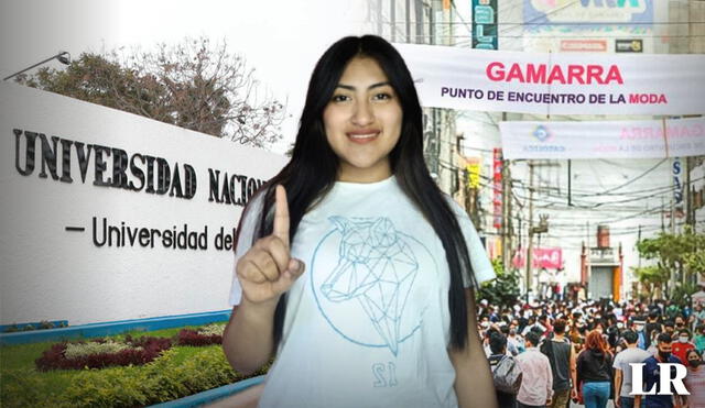 Joven trabajadora de Gamarra ingresó en primer lugar a la UNMSM: "El simulacro estuvo más difícil". Foto: composición LR / UNMSM / El Peruano