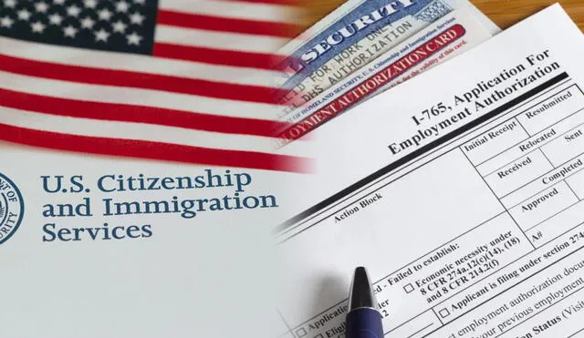 El Formulario I-765 es una solicitud de autorización de empleo que se presenta al Servicio de Ciudadanía e Inmigración de los Estados Unidos (USCIS). Foto: composición LR/USCIS/El Sol News