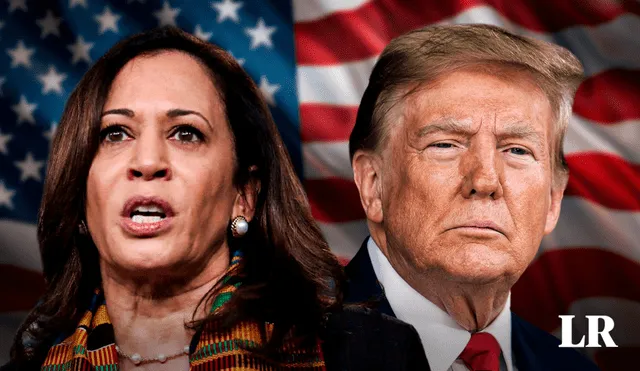 Donald Trump y Kamala Harris son los candidatos con mayor intención de voto en Estados Unidos. Foto: Composición LR/Jazmin Ceras