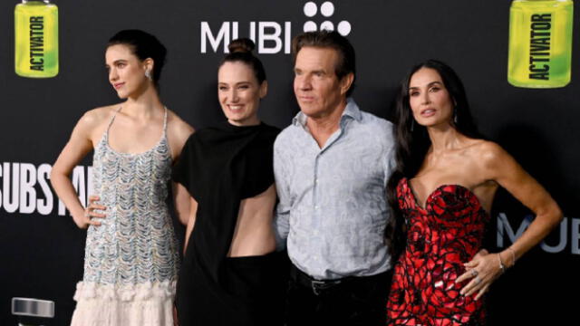 Elenco de película 'La sustancia'. La película, aún en la cartelera peruana, ha dividido a la crítica. Foto: AFP