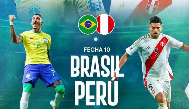 La selección peruana visitará a la brasileña en Brasilia por la décima fecha de las Eliminatorias. Foto: Movistar Deportes