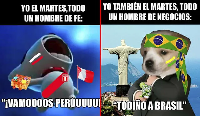 El partido Perú vs. Brasil se disputará a partir de las 7.45 p. m. (hora peruana). Foto: composición LR/ eltiodoradope/ TikTok