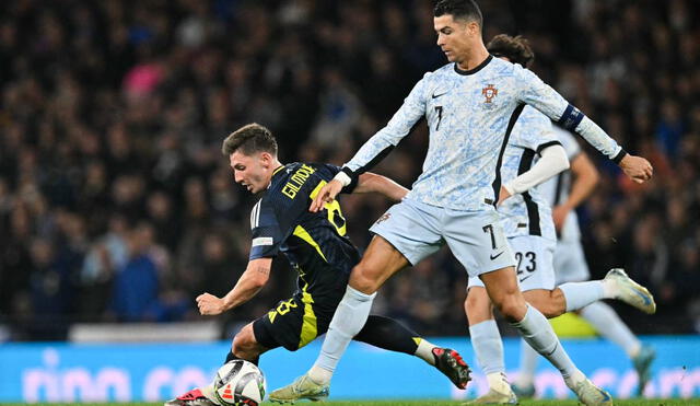 Portugal enfrentó a Escocia por la UEFA Nations League. Foto: AFP