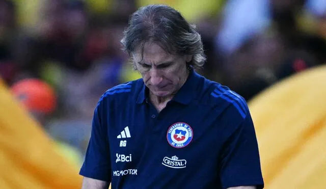 Ricardo Gareca sumó una nueva derrota al mando de la selección chilena por Eliminatorias. Foto: AFP