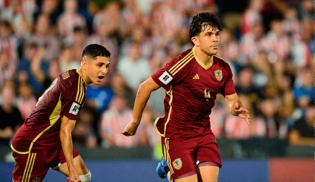 La Vinotinto no pudo con Paraguay y cayó por 1-2, luego del doblete de Antonio Sanabria. Foto: AFP