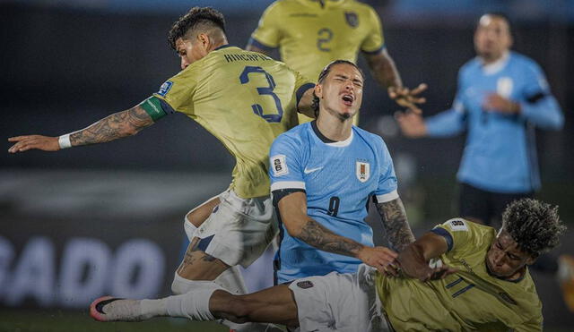 Uruguay no logró marcar en el partido ante Ecuador. Foto: Selección Uruguay/X