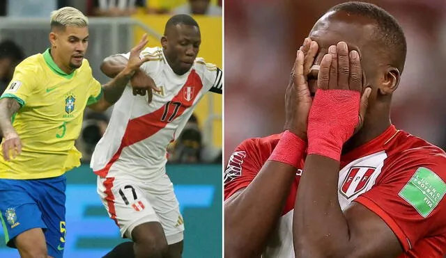 Luis Advíncula fue el más criticado en redes sociales tras la derrota por 4 a 0 de Perú contra Brasil. Foto: composición LR/AFP