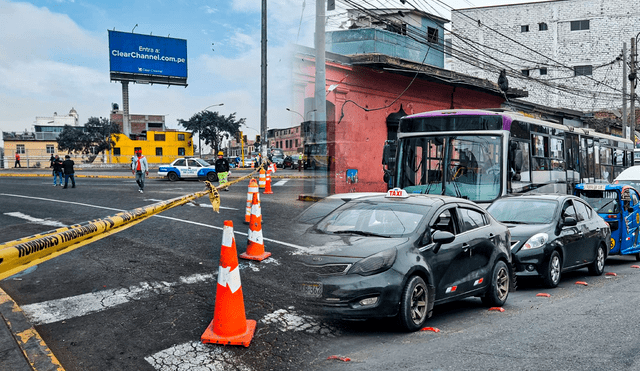 EMAPE ha establecido desvíos para vehículos que provienen de San Juan de Lurigancho y desde el centro de Lima. Foto: composición de Jazmin Ceras/Rosario Rojas/La República