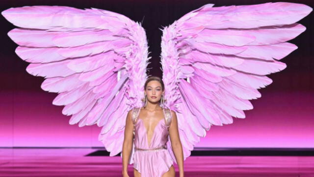 La modelo Gigi Hadid, de 29 años, fue la encargada de inaugurar el Victoria's Secret Fashion Show 2024. Foto: AFP