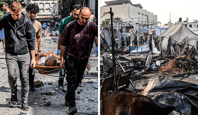 Afana destaca que la población del norte de Gaza muestra signos evidentes de hambre debido a la falta de ayuda humanitaria. Foto: Composición LR/AFP.