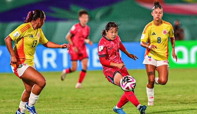 Colombia y Corea del Sur ya habían empatado por el mismo marcador en el Mundial Femenino sub-17 del 2018. Foto: KFA