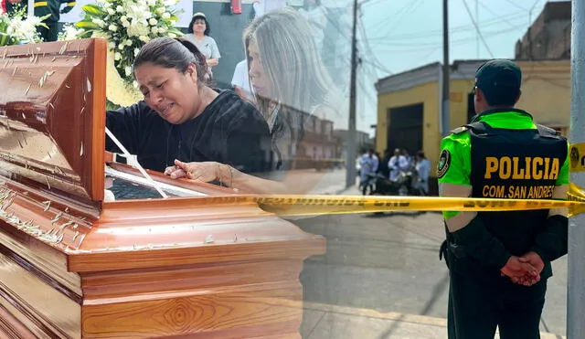 Viuda de profesor asesinado en Ate exige justicia.  Se trata de una de las últimas víctimas de la ola de criminalidad en Perú en los últimos meses. Foto: composición LR