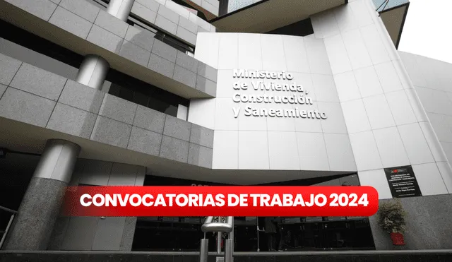 Sede del Ministerio de Vivienda, entidad estatal que ofrece convocatorias de trabajo hasta el 22 de octubre. Foto: composición LR/Andina