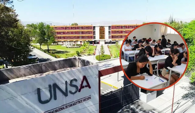 Cientos de jóvenes aspiran a lograr una vacante en la UNSA, la universidad con mayor postulantes a nivel nacional. Foto: composición LR/UNSA