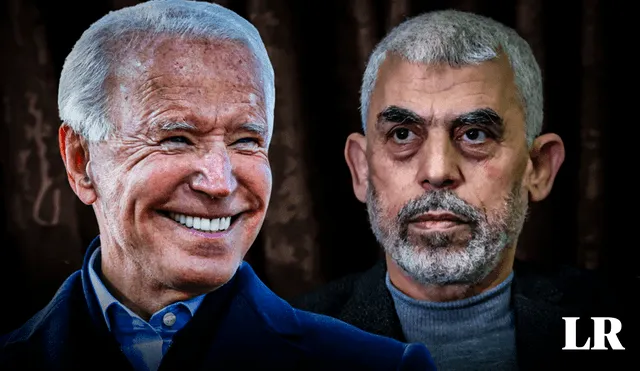 Joe Biden celebra la muerte de Yahya Sinwar, líder de Hamás. Foto: composición LR