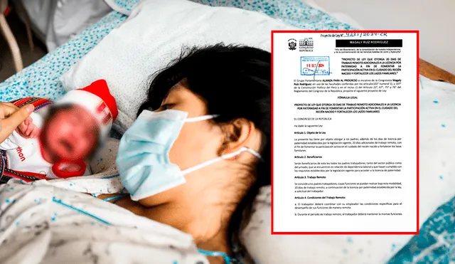 Ley de paternidad otorga 20 días de trabajo remoto a padres trabajadores Foto: composición LR/difusión