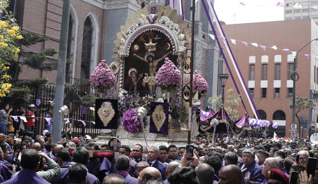 Segundo recorrido del Señor de los Milagros se realizará el viernes 18 de octubre. Foto: LR