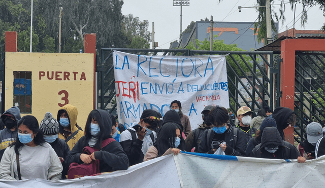 Este 18 de octubre continúa la toma de San Marcos. Foto: Kevinn García/URPI-LR