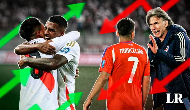 Perú y Chile se enfrentarán en la próxima fecha de las eliminatorias. Foto: composición de Jazmin Ceras/GLR/Luis Jiménez/AFP