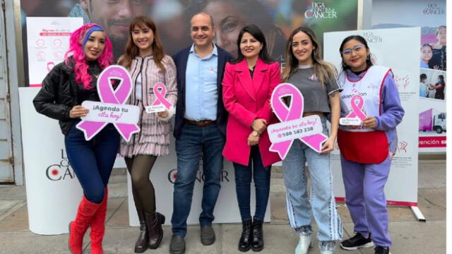 CintG, Kurt Villavicencio, Mafer Portugal y Ale Trujillo, embajadores de La Liga Contra el Cáncer (LCC). Foto: difusión