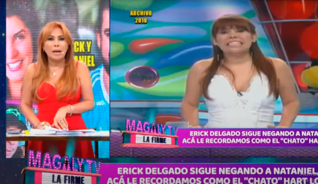 Magaly Medina en la emisión del jueves 17 de octubre. Foto: ATV.