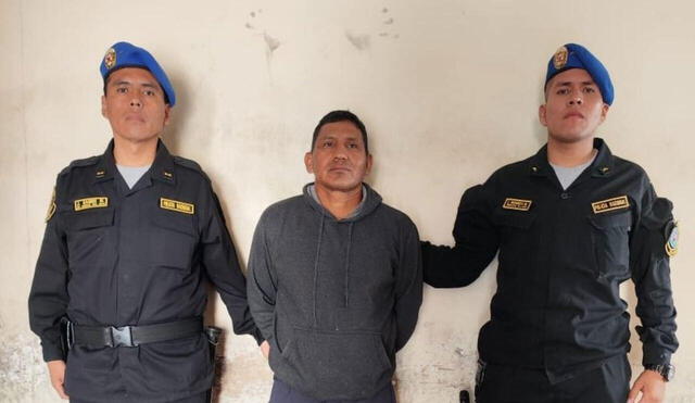 Detención de Quispe Palomino. Foto: Ministerio del Interior de Perú