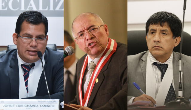 De izquierda a derecha: Jorge Luis Chávez Tamariz, César San Martín y Richard Concepción Carhuancho. Foto: composición/La República