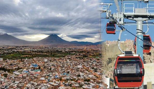 Alcalde de Arequipa persistirá con proyecto de teleféricos en la Ciudad Blanca. Foto: composición LR/Encuentro