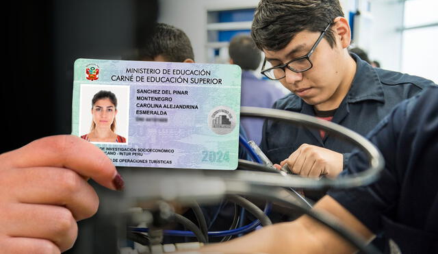 El carné de educación superior permite obtener un descuento del 50% de pasaje en el transporte público. Foto: composición LR