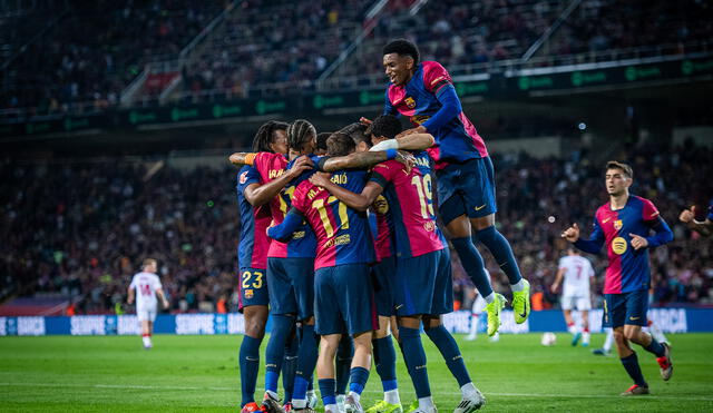 Barcelona es líder del torneo español con 23 puntos. Foto: X/Barcelona.