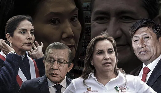 El cogobierno entre Keiko Fujimori, Vladimir Cerrón y el acuñismo, junto con Dina Boluarte, mantiene varios extremos de la polémica ley 32108. (Foto composición: La República)extremos de