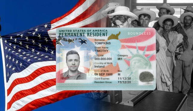 La Green Card antes era impreso en una hoja para poder identificar a los inmigrantes que ingresaban a Estados Unidos. Foto: composición LR/ AARP/ BBC