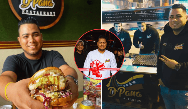 El venezolano Carlos Amundarín llegó al Perú en agosto de 2017. Foto: composición LR/Instagram/ D’Pana Restaurante