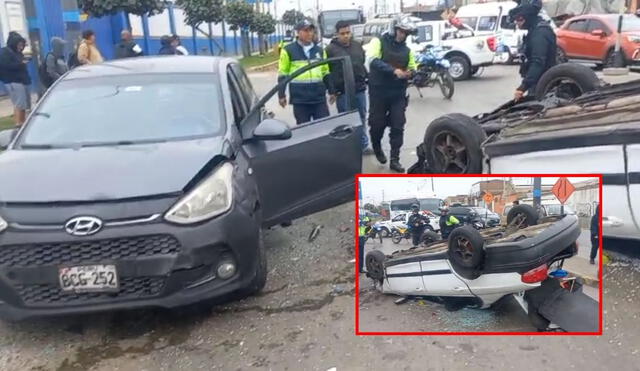 Un accidente de transito ocurrió en la intersección de la avenida Argentina y el jirón Pacífico en Carmen de la Legua-Reynoso. Foto: composición LR