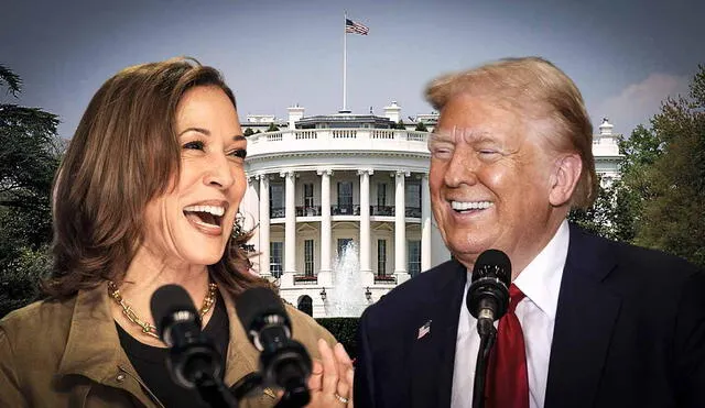 Kamala Harris y Donald Trump deberán luchar voto a voto en las últimas semanas de la campaña presidencial en Estados Unidos. Esto dicen las últimas encuestas. Foto: composición LR/AFP